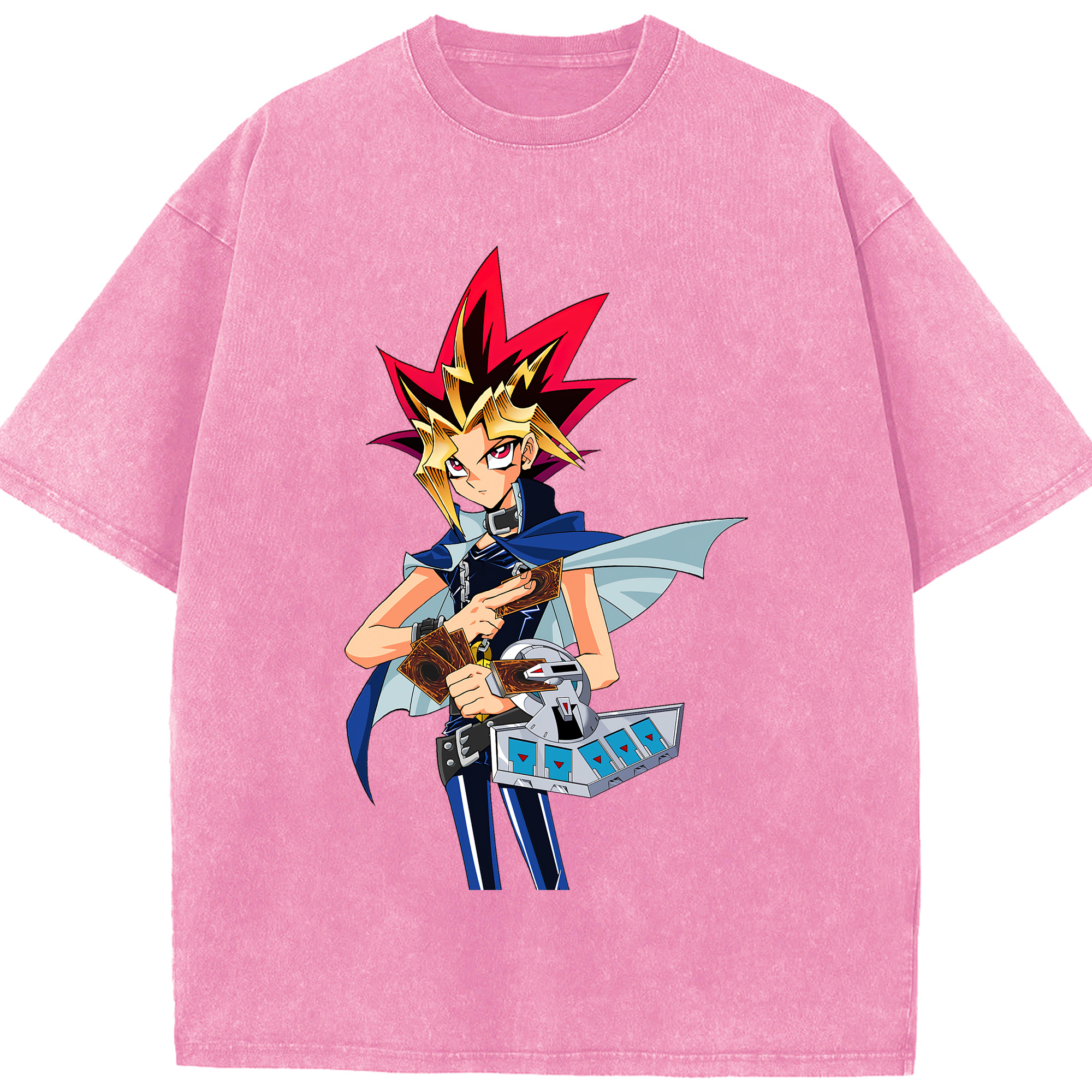 （画像用） 遊☆戯☆王 Yu-Gi-Oh! 綿100% ヴィンテージ風 半袖Tシャツ（フロントプリント）